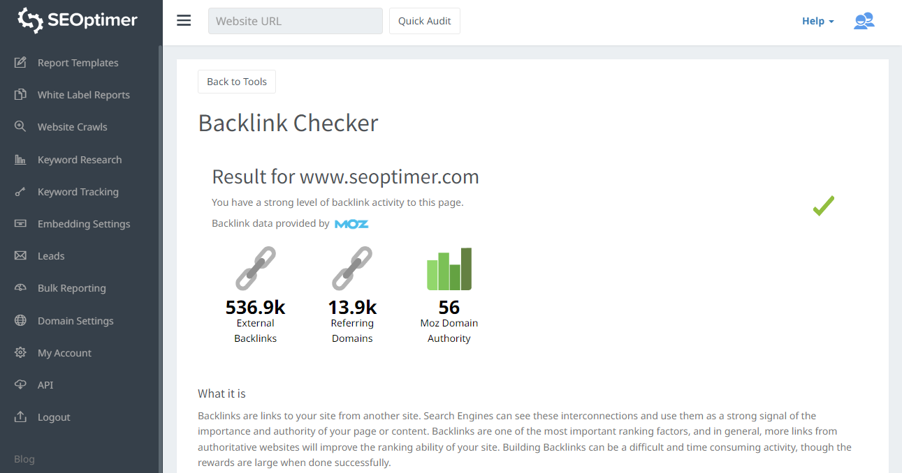 periksa backlink